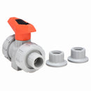 Georg Fischer Ball Valve, CPVC, Inline True Union, 2-Piece, Pipe Size 1/2 in - 163546342