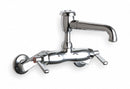 Chicago Faucets Straight Service Sink Faucet, Lever Faucet Handle Type, 12.00 gpm, Chrome - 886-CP
