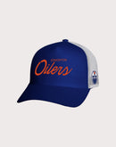 Mitchell & Ness NHL Edmonton Oilers NHL Script Trucker Snapback