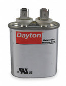 Dayton Oval Motor Run Capacitor,10 Microfarad Rating,440VAC Voltage - 2MDY8