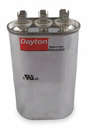 Dayton Oval Motor Dual Run Capacitor,35/10 Microfarad Rating,370VAC Voltage - 6FLN4