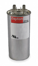 Dayton Round Motor Dual Run Capacitor,40/7.5 Microfarad Rating,370VAC Voltage - 2MEF3
