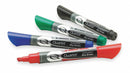 Quartet Dry Erase Markers, Chisel, Marker Cap Capped, Barrel Type Original, Number of Markers 4, PK 4 - 5001MA