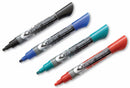 Quartet Dry Erase Markers, Bullet, Marker Cap Capped, Barrel Type Original, Number of Markers 4, PK 4 - 5001-1MA