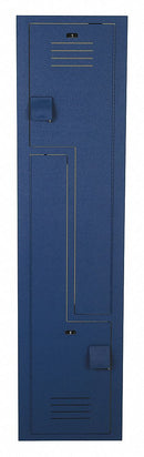 Bradley Deep Blue Wardrobe Z Locker, (1) Wide, (2) Tier Openings: 2, 18 in W X 18 in D X 60 in H - LK181860ZHV-203