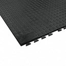 Wearwell Interlocking Antifatigue Mat, Urethane, Black, 1 EA - 502