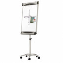 Quartet Gloss-Finish Porcelain Dry Erase Board, Easel Mounted, Mobile/Casters, 41 inH x 27 inW, White - EU2000TE