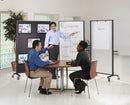 Quartet Divider Panel, Dry-Erase/Fabric, 72x48 In - 6640MB