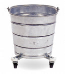 Tough Guy Bucket, 6-1/2 gal., Silver - 2W318