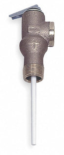 Watts Temperature and Pressure Relief Valve, 100,000 BtuH, 150 psi, 2 1/2 in Thermostat Length - LL100XL