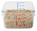 Rubbermaid 8 3/4 in" x 8 7/8 in" x 4 3/4 in" Co-Polyester Space Saving Storage Container, Clear - FG630400CLR