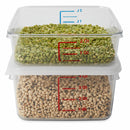 Rubbermaid 8 3/4 in" x 8 7/8 in" x 4 3/4 in" Co-Polyester Space Saving Storage Container, Clear - FG630400CLR