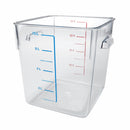Rubbermaid 8 3/4 in" x 8 7/8 in" x 8 3/4 in" Co-Polyester Space Saving Storage Container, Clear - FG630800CLR