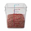 Rubbermaid 8 3/4 in" x 8 7/8 in" x 8 3/4 in" Co-Polyester Space Saving Storage Container, Clear - FG630800CLR