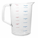 Rubbermaid Measuring Cup, 4 qt. Capacity, Polycarbonate, Clear - FG321800CLR