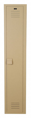 Bradley Beige Wardrobe Locker, (1) Tier, (1) Wide Openings: 1, 12 in W X 15 in D X 60 in H - LK1215601HV-202