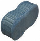 Tough Guy 9 in x 4 1/2 in Microfiber Scrubber Sponge, Blue, 1EA - 2ZPE3