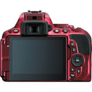 Nikon D5500 DX Digital SLR Camera w/ 18-55mm DX VR II Lens Red