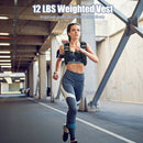 Training Weight Vest Workout Equipment With Adjustable Buckles and Mesh Bag-12 Lbs