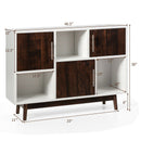 Wood Display Sideboard Storage Cabinet With Storage Compartments