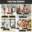 31 Inch Adjustable Exercise Aerobic Stepper With Non-Slip Pads-Gray