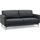 Modern Loveseat With Comfy Backrest Cushions-Gray