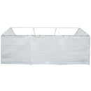 Replacement Cover for 12 x 20-Feet 8 Legs Carport Shelter with Rings, White (Frame & Top Cover Not Included)