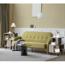 2 Pieces Wooden Modern Nightstand Set With Legs for Living Room