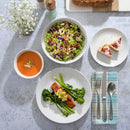 16pc Ceramic Gracious Dining Dinnerware Set - White