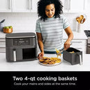 8 qt 2-Basket Air Fryer - DualZone Technology