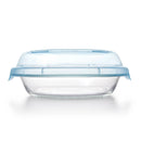 Glass Deep Dish Pie Plate with Lid - 9"
