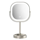 Double-Sided LED Vanity Mirror - Silver