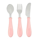 Set of 3 Stainless Cutlery - Old Pink