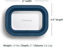 Mini Rectangular Food Storage Container - Navy Blue
