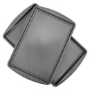 Ready 2pk Cookie Sheets (17"x11" and 15"x10"): Nonstick Carbon Steel Baking Set, Dishwasher-Safe Bakeware
