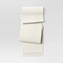 Cotton Textured Table Runner - Ivory