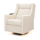 Kiwi Deluxe Power Recliner and Swivel Glider with Heat and Massage - Performance Ivory Boucle