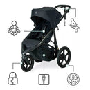 Wayfinder Travel System - Infant Car Seat and Stroller Combo - Nightfall