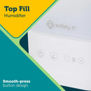 Comforting Cool Mist Top-Fill Humidifier, White