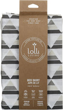 Bed Skirt - Gray Triangle