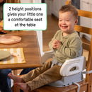 Deluxe Comfort Folding Baby Booster - Gray