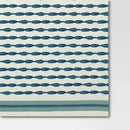 Coastal Blue Striped Tablecloth