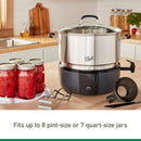 Electric Water Bath Canner - 21-Quart Capacity
