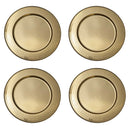 Set of 4 Charger Plates - Gold