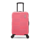 Checkered Hardside Carry On Spinner Suitcase - Flamingo