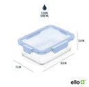 Ello Color Lock 10pc Glass Meal Prep Food Storage Containers Set - Multicolor Pastels