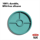 Silicone Divided Plate - Teal