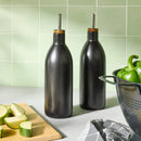 18.6oz Ceramic Oil Pour Bottle - Black