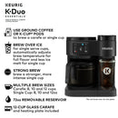 K-Duo Essentials Hot & Iced Single-Serve K-Cup Pod Coffee Maker & Carafe