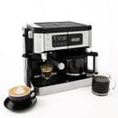 All-In-One Combination Coffee and Espresso Machine - Black